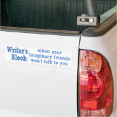 Schrijvers blokkeren: bumpersticker (Op Truck)