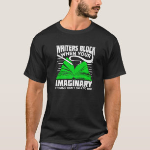 Schrijvers blokkeren het ontwerp voor een boekenau t-shirt