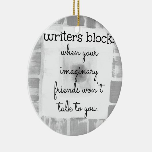 Schrijvers blokkeren keramisch ornament (Rechts)