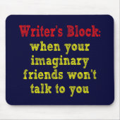 Schrijvers blokkeren: muismat (Voorkant)
