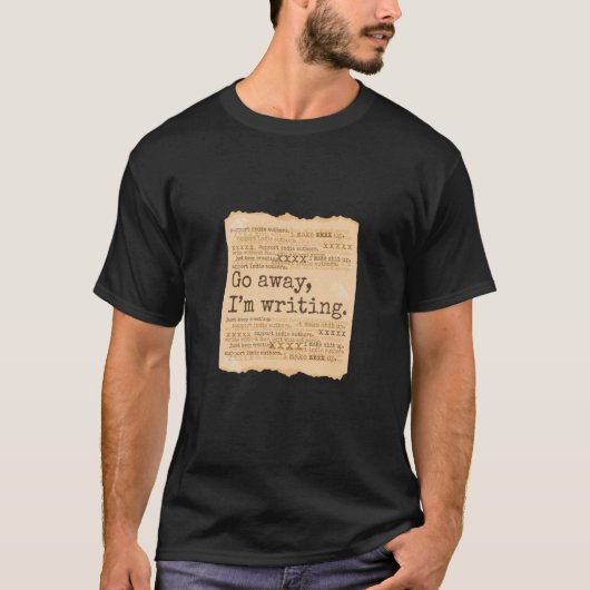 Schrijvers citeren schrijven t-shirt (Voorkant)