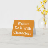 Schrijvers doen het met tekens kaart (Gele Bloem)