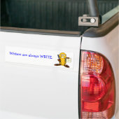 Schrijvers hebben altijd recht op bumper bumpersticker (Op Truck)