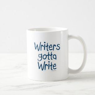 Schrijvers moeten Schrijver Inspiratiemotto schrij Koffiemok