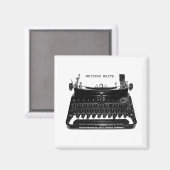 Schrijvers schrijven typemachine magneet (Voorkant / Achterkant)