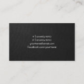 Schrijvers Schrijvers Zwart en Witte dop Pen Donke Visitekaartje (Achterkant)