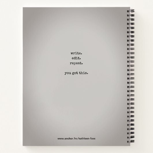 schrijvers van Podcast Spiral Notitieboek (Achterkant)