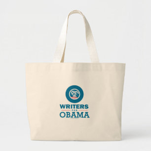 Schrijvers voor Obama Grote Tote Bag