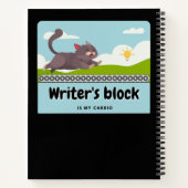 Schrijversblok: de strip van een hilarische schrij notitieboek (Achterkant)