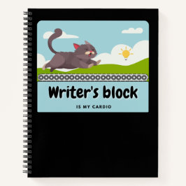 Schrijversblok: de strip van een hilarische schrij notitieboek