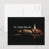 Schrijversbureau met kaars briefkaart (Voorkant / Achterkant)