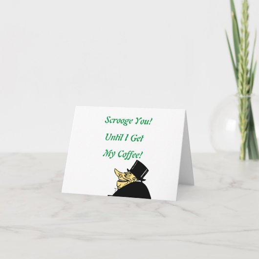 Schrik je! Schattige, cartoon, Kerstmisgroet Kaart (Voorkant)