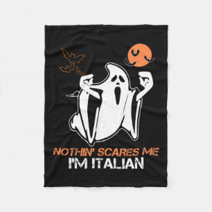 Schrik me, ik ben Italiaanse Ghost Halloween kostu Fleece Deken