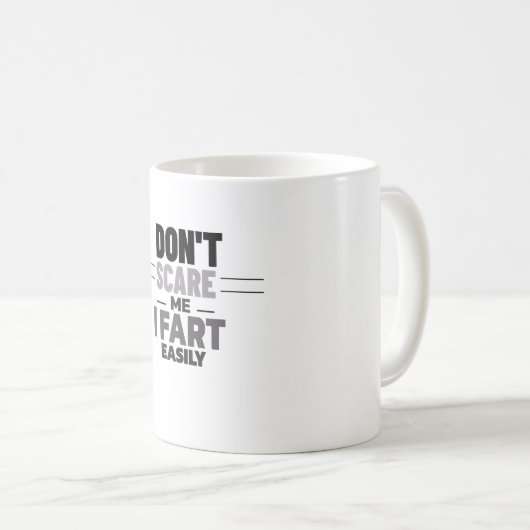 Schrik me niet als ik gemakkelijk een grappige gra koffiemok (Voorkant rechts)