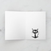 Schrik Zwarte Kat op Kaart (Binnen)