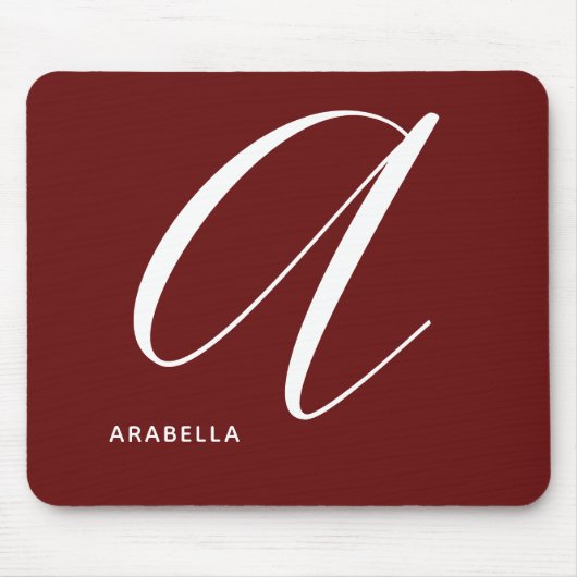 Schrikbare monogrammatisch Manuscript Letter A Bur Muismat (Voorkant)