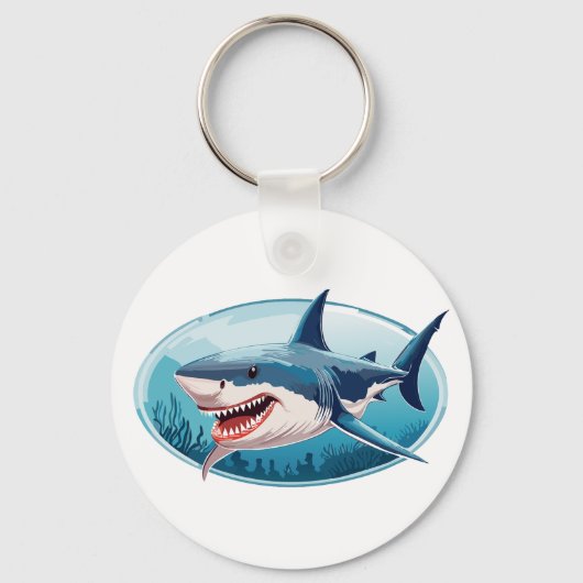 Schrikbarende Haai Sleutelhanger (Voorkant)