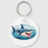 Schrikbarende Haai Sleutelhanger (Achterkant)