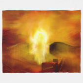 SCHRIKBEELD FLEECE DEKEN (Voorkant (Horizontaal))