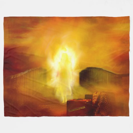 SCHRIKBEELD FLEECE DEKEN (Voorkant (Horizontaal))