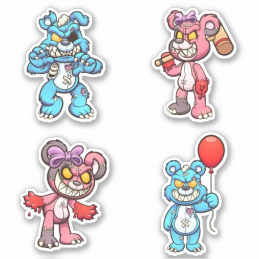 Schrikbeer - Zombies Sticker (Voorkant)