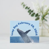 Schrikkeldag 29 februari 2024 briefkaart (Staand voorkant)