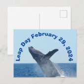 Schrikkeldag 29 februari 2024 briefkaart (Voorkant / Achterkant)