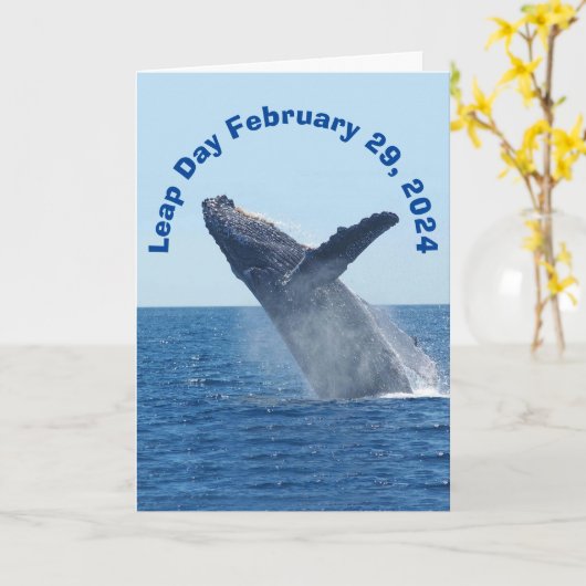 Schrikkeldag 29 februari 2024 kaart (Gele Bloem)