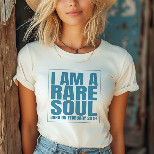 schrikkeldag feb 29 schrikkeljaar verjaardag een z t-shirt