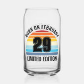 schrikkeldag verjaardag feb 29 schrikkeljaar  zons blikvorm glas (Voorkant)