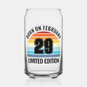 schrikkeldag verjaardag feb 29 schrikkeljaar  zons blikvorm glas (Achterkant)