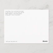 Schrikkelinformatie om te versturen briefkaart (Achterkant)