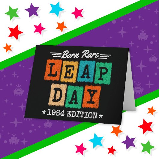 schrikkeljaar 1984 geboren zeldzaam 1984 schrikkel kaart
