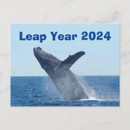 Schrikkeljaar 2024 briefkaart