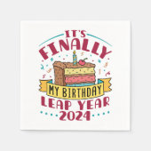 schrikkeljaar 2024 Het is eindelijk mijn verjaarda Servet (Voorkant)