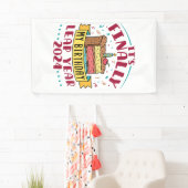 schrikkeljaar 2024 Het is eindelijk mijn verjaarda Spandoek (Insitu)