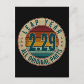 Schrikkeljaar 29 februari alle originele onderdele briefkaart (Voorkant)