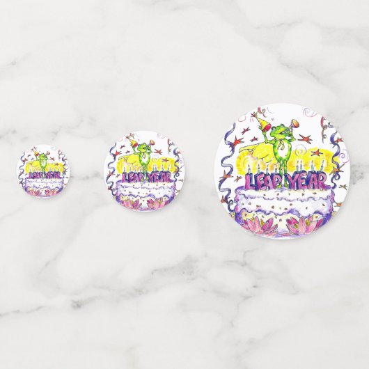 schrikkeljaar-Confetti Confetti (Voorkanten)