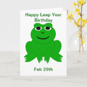 schrikkeljaar Kaart (Gele Bloem)