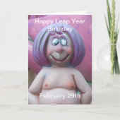 schrikkeljaar Kaart (Voorkant)