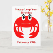 schrikkeljaar Kaart (Gele Bloem)