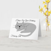 schrikkeljaar Kaart (Gele Bloem)