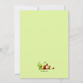 schrikkeljaar kikker verjaardag kaart (Achterkant)