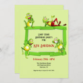 schrikkeljaar kikker verjaardag kaart (Voorkant / Achterkant)