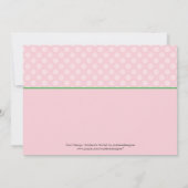 Schrikkeljaar Meisje Foto Geboorte Aankondiging Ui (Achterkant)