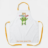 schrikkeljaar Schattige Happy Frog Modern  Typogra Schort (Voorkant)