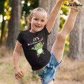 schrikkeljaar Schattige Happy Frog Modern Typogra T-shirt