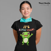 schrikkeljaar Schattige Happy Frog Modern  Typogra T-shirt