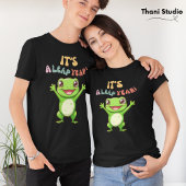 schrikkeljaar Schattige Happy Frog Modern  Typogra T-shirt
