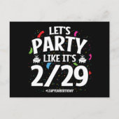 Schrikkeljaar Schrikkeldag Feest 29 Februari Verja Briefkaart (Voorkant)